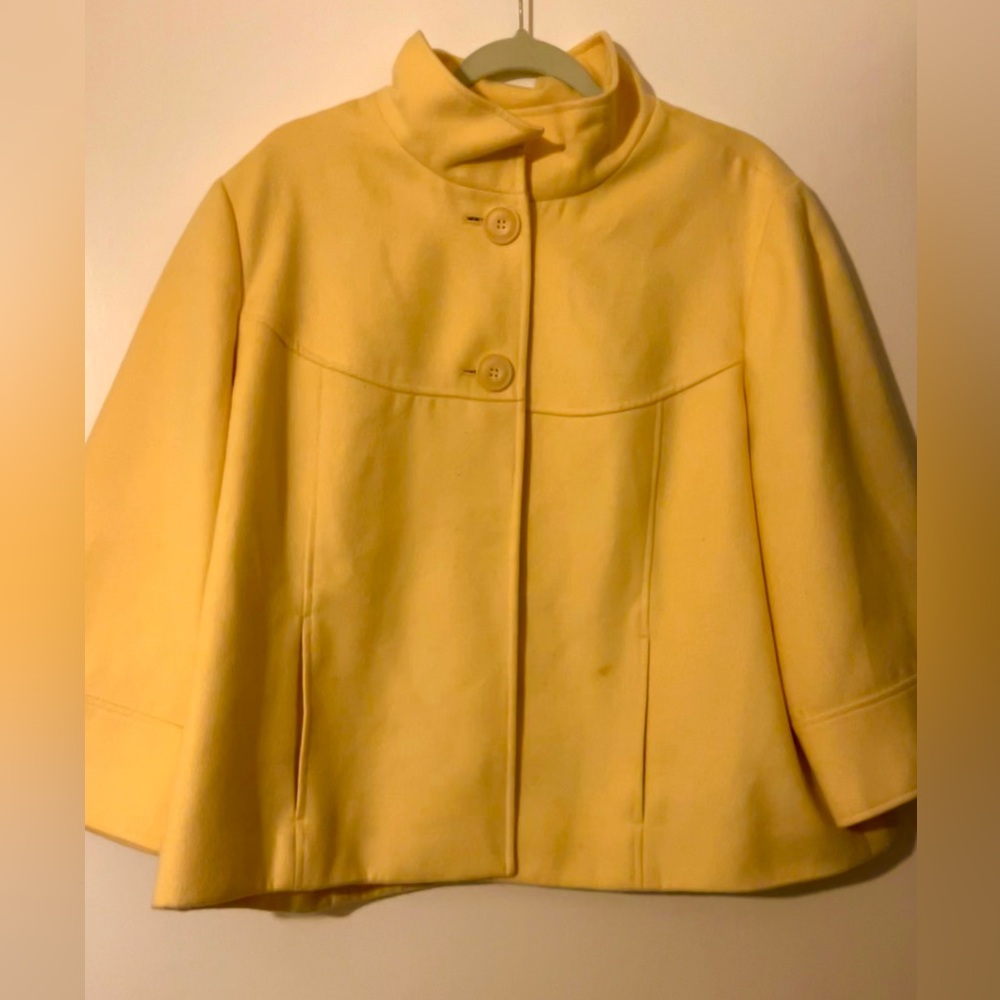 Chicos cape jacket 3/4 sleeve